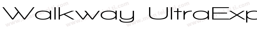 Walkway UltraExpand Bold字体转换